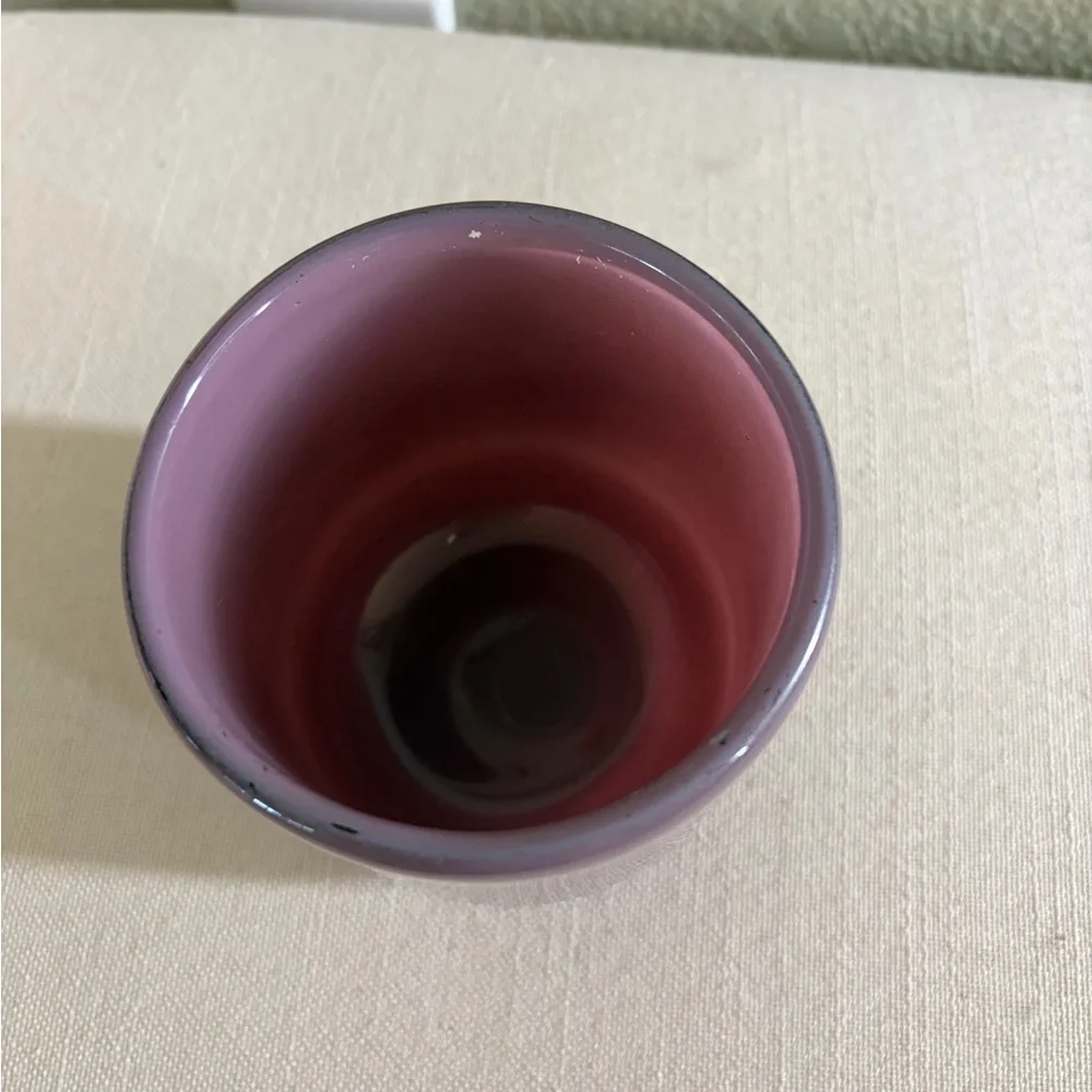 Pottery Barn Purple Ceramic Votive Candle Holder, Excellent Condition